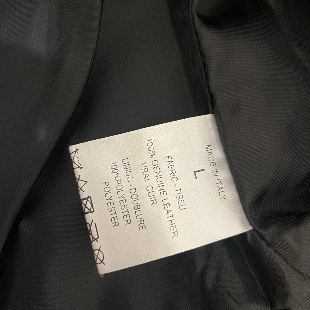 Yves Saint Laurent Black Leather Vest - Picture 3 of 3